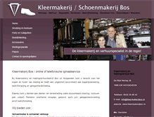 Tablet Screenshot of kleermakerijbos.nl